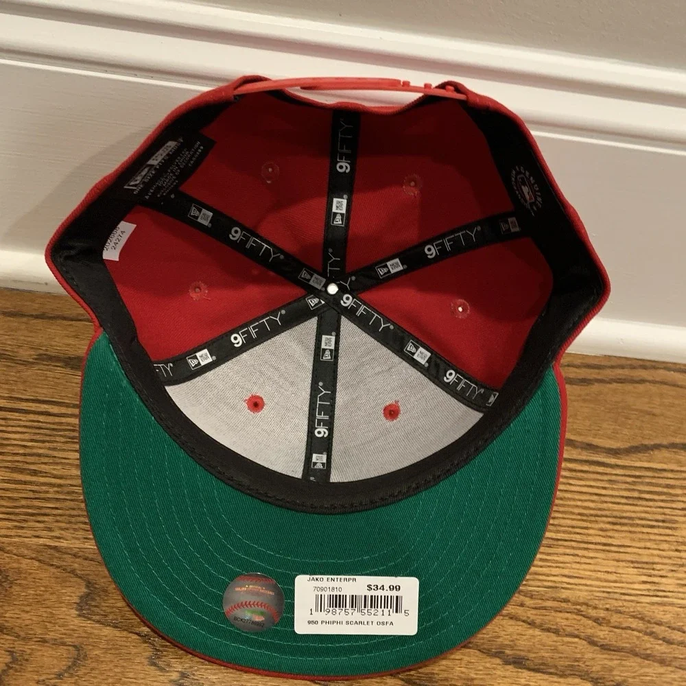 Philadelphia Phillies New Era 9FIFTY Red Sugar Skull Day of the Dead Hat OSFM